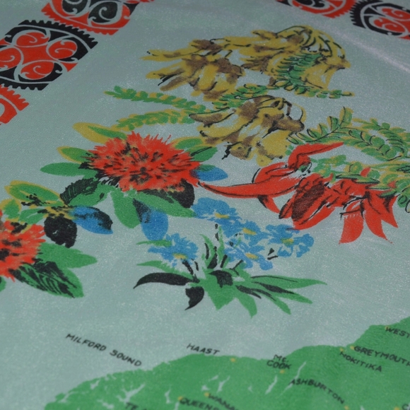 Vintage Scarf New Zealand Designer DANDY 1960s - Picture 10 of 11